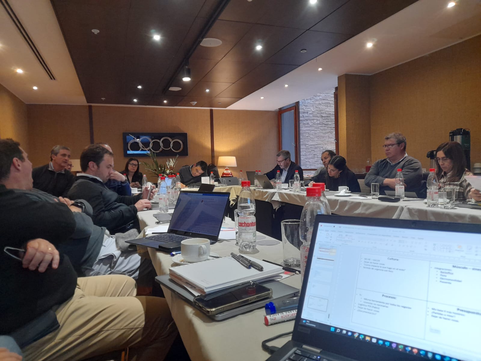 Sesión analítica con equipo ejecutivo